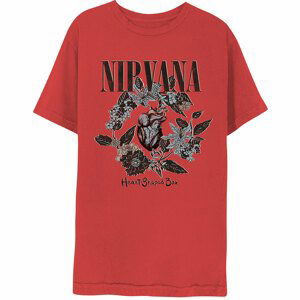 Nirvana tričko Heart-Shaped Box Červená L