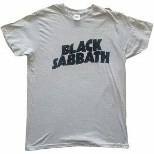 Black Sabbath tričko Black Wavy Logo Šedá XL