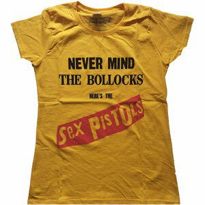 Sex Pistols tričko Never Mind the Bollocks Original Album Žltá L