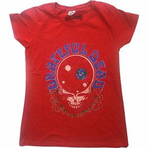 Grateful Dead tričko Space Your Face & Logo Červená XXL