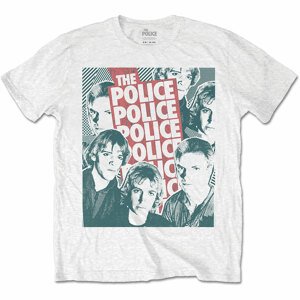 The Police tričko Half-tone Faces Biela XXL