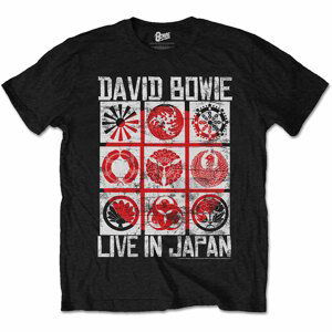 David Bowie tričko Live in Japan Čierna S