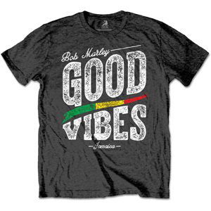 Bob Marley tričko Good Vibes Šedá M