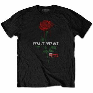 Guns N’ Roses tričko Used to Love Her Rose Čierna L