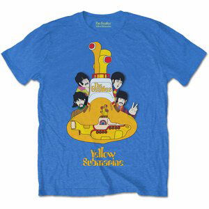 The Beatles tričko Yellow Submarine Sub Sub Modrá S