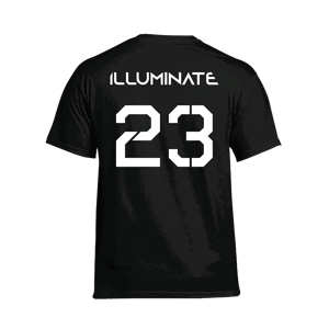 ILLUMINATE tričko 23 White print Čierna XXL