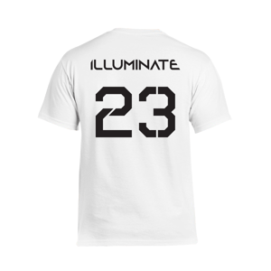 ILLUMINATE tričko 23 Black print Biela S