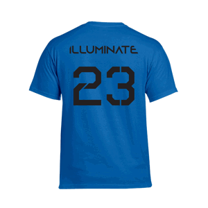 ILLUMINATE tričko 23 Black print Royal L