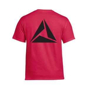 ILLUMINATE tričko Logo Black print Červená L