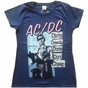 AC/DC tričko Vintage DDDDC Modrá XL
