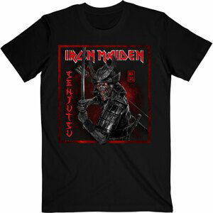 Iron Maiden tričko Senjutsu Cover Distressed Red Čierna M
