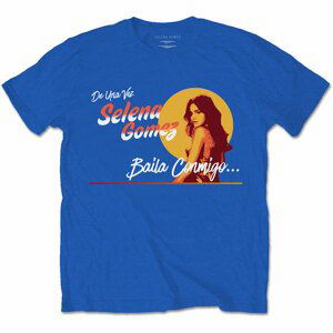 Selena Gomez tričko Mural Modrá S