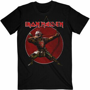 Iron Maiden tričko Senjutsu Eddie Archer Red Circle Čierna S