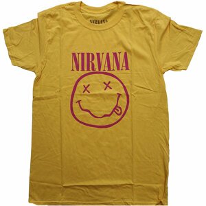 Nirvana tričko Pink Smiley Žltá S