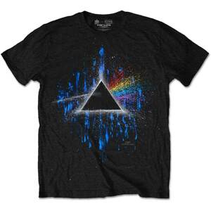 Pink Floyd tričko Dark Side of the Moon Blue Splatter Čierna XL