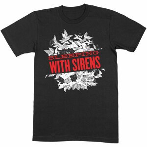 Sleeping With Sirens tričko Floral Čierna L