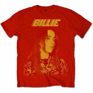 Billie Eilish tričko Racer Logo Jumbo Červená M