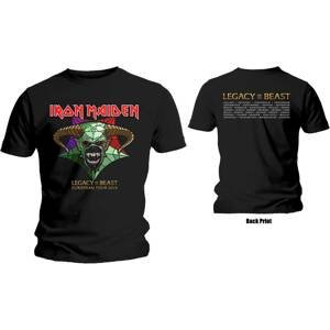 Iron Maiden tričko Legacy of the Beast Tour Čierna XL