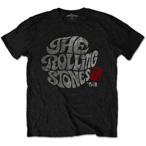 The Rolling Stones tričko Swirl Logo '82 Čierna XL