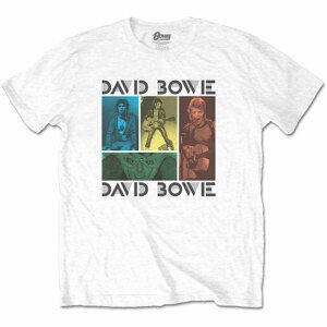 David Bowie tričko Mick Rock Photo Collage Biela XL