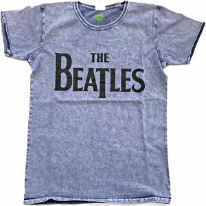 The Beatles tričko Drop T Logo Modrá XL