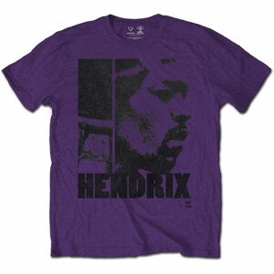 Jimi Hendrix tričko Let Me Die Fialová XL