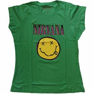 Nirvana tričko Xerox Smiley Pink Zelená XL