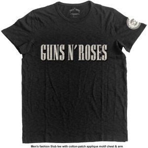 Guns N’ Roses tričko Logo & Bullet Circle Čierna XXL