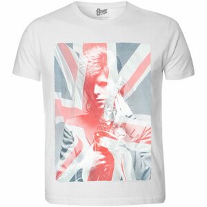 David Bowie tričko Union Jack & Sax Multicolor XL