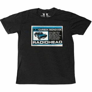 Radiohead tričko Carbon Patch Čierna XXL