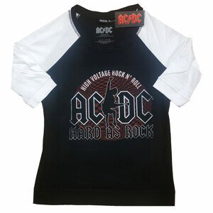 AC/DC tričko Hard As Rock Čierna/biela XS
