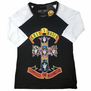 Guns N’ Roses tričko Appetite for Destruction Čierna/biela 4XL