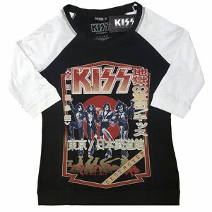 Kiss tričko Destroyer Tour '78 Čierna/biela 3XL