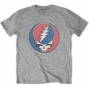 Grateful Dead tričko Steal Your Face Classic Šedá XXL