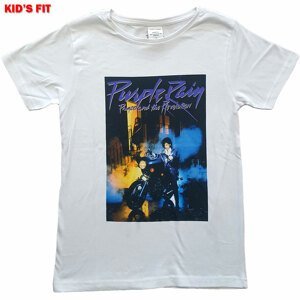Prince tričko Purple Rain Biela 5-6 rokov