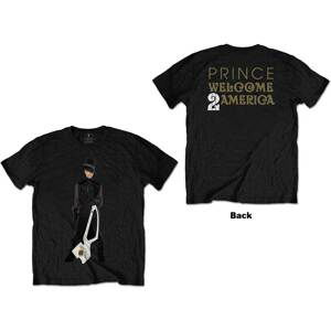Prince tričko W2A White Guitar Čierna M