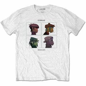 Gorillaz tričko Demon Days Biela M