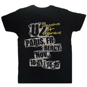 U2 tričko I+E Paris Event 2015 Čierna S