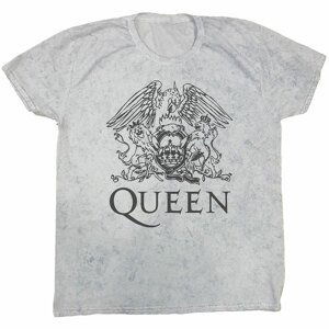 Queen tričko Crest Biela S