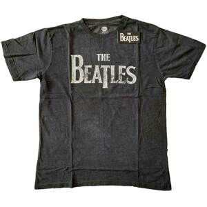 The Beatles tričko Drop T Logo Šedá XL