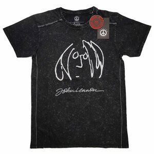 John Lennon tričko Self Portrait Čierna S