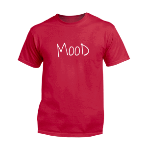 DeepThought tričko Mood Červená XL