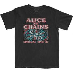Alice In Chains tričko Totem Fish Čierna S