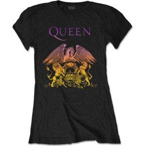 Queen tričko Gradient Crest Čierna M