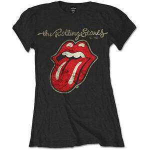 The Rolling Stones tričko Plastered Tongue Čierna L