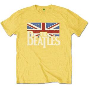 The Beatles tričko Logo & Vintage Flag Žltá 9-10 rokov