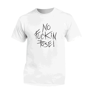Tomy Kotty tričko No Fuckin Pose Biela XXL