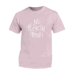 Tomy Kotty tričko No Fuckin Pose Baby Pink 3XL