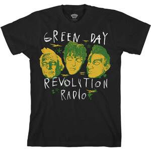 Green Day tričko Scribble Mask Čierna L