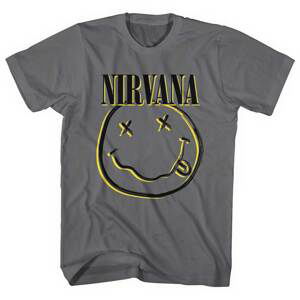 Nirvana tričko Inverse Smiley Šedá 3XL